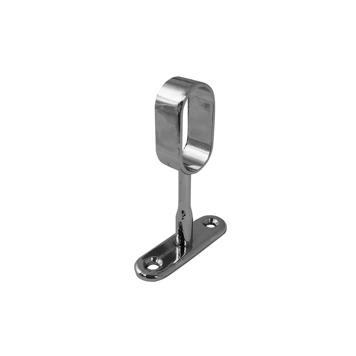 Oval Rail Tube Centre Support Chrome