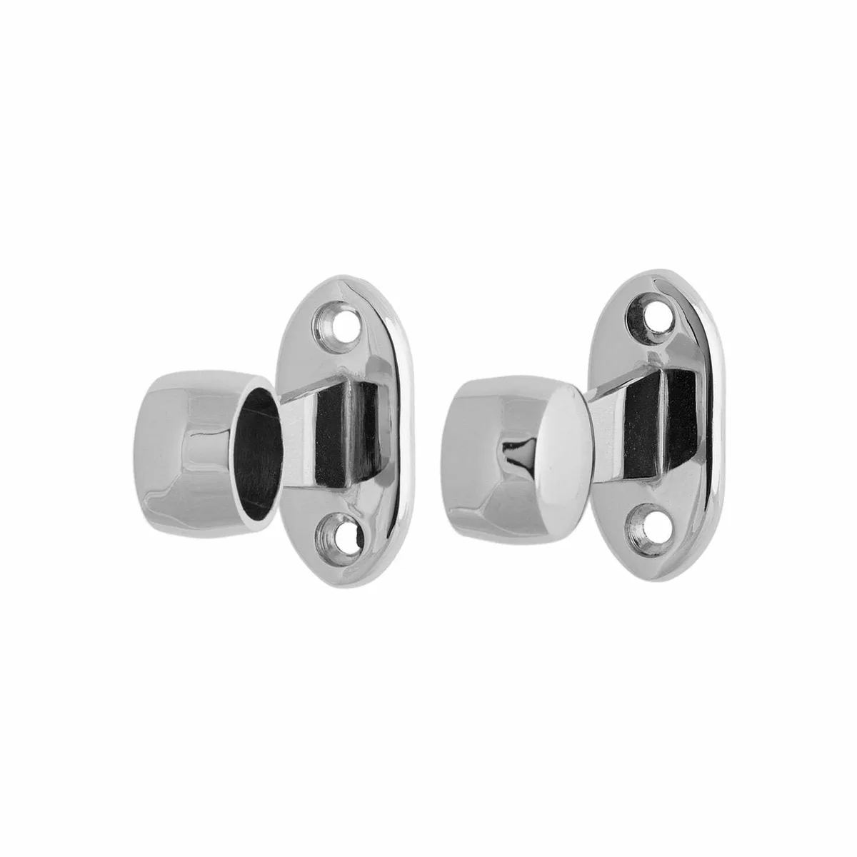 Towel Rail End Bracket Chrome For 19mm Tube
