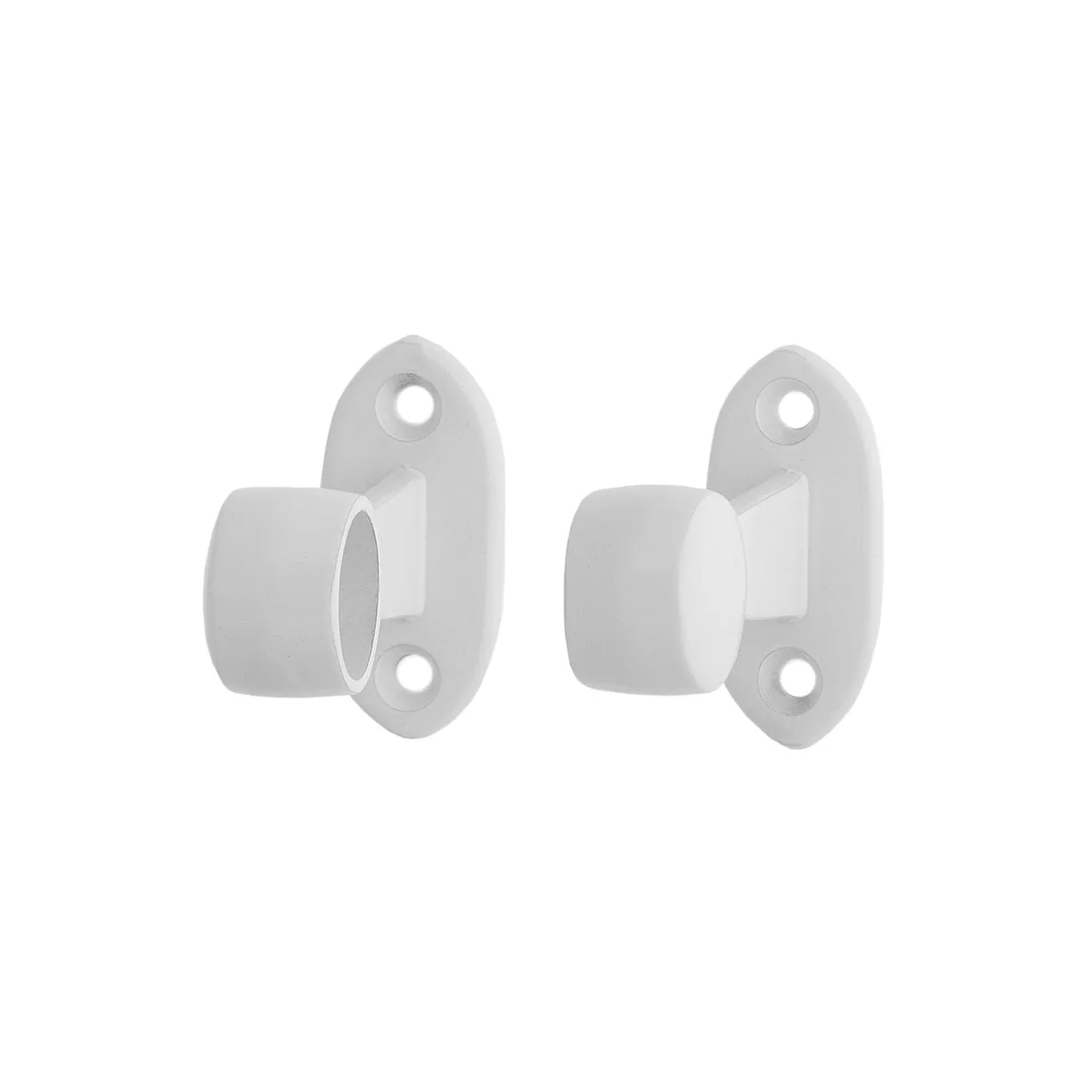 Towel Rail End Bracket White For 19mm Tube