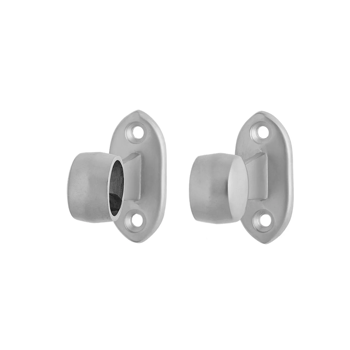 Towel Rail End Bracket Satin Chrome For 19mm Tube
