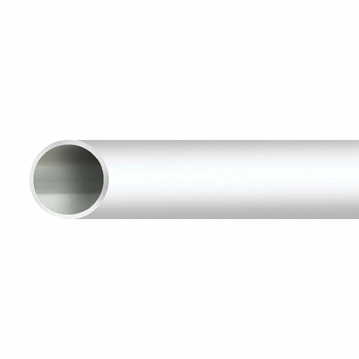 Towel Rail Tube White on Aluminium 19 x 900mm