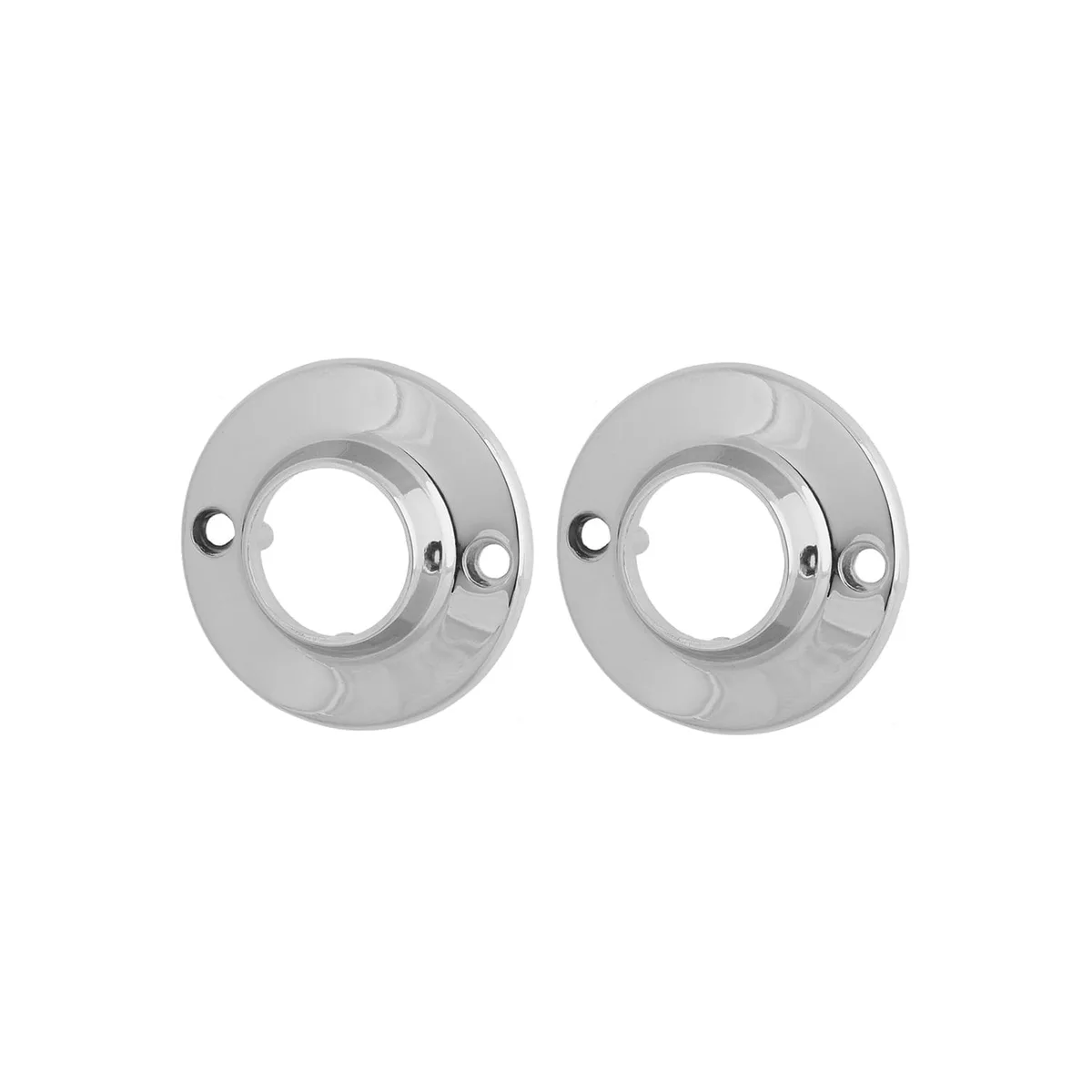 Towel Rail End Bracket Chrome for 25mm Tube - 2 Pack