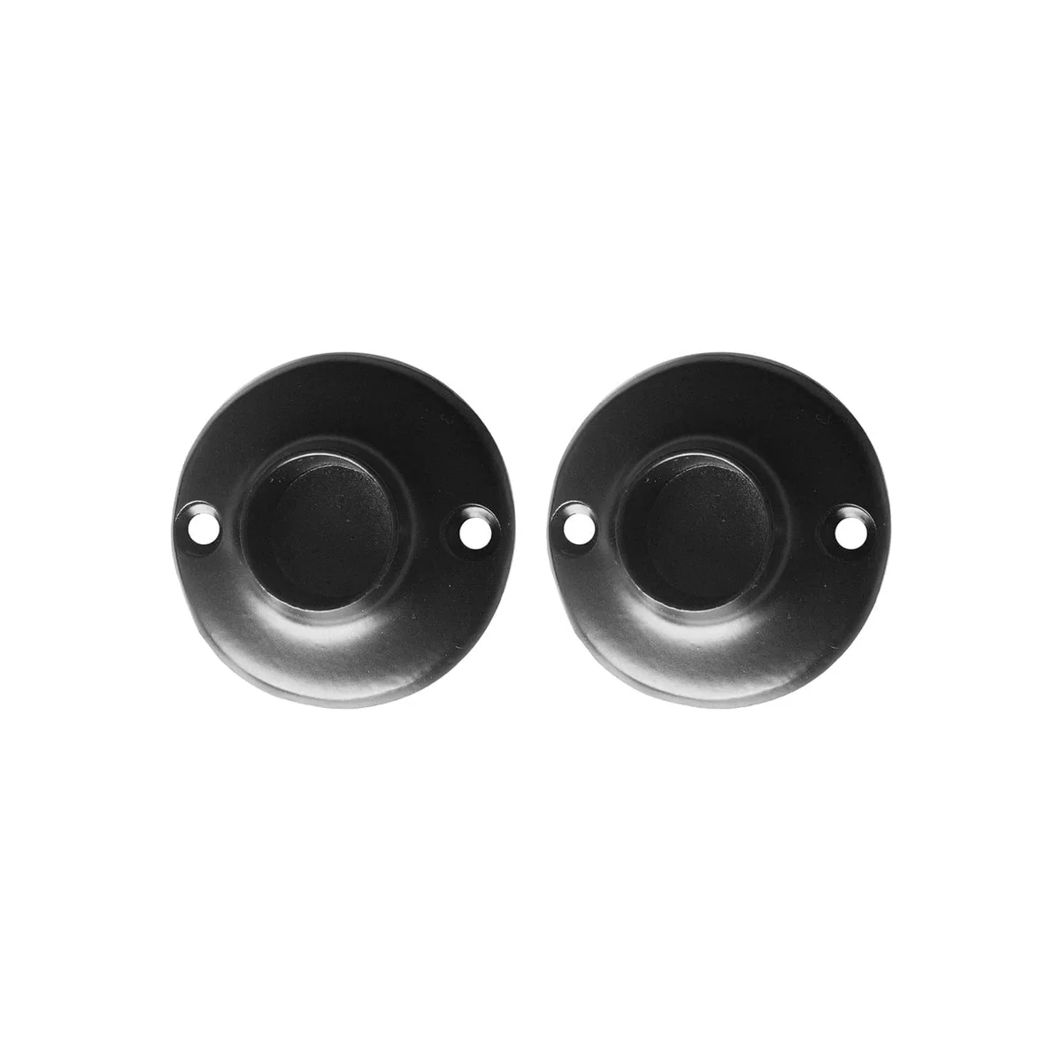 Towel Rail End Bracket Matt Black for 19mm Tube - 2 Pack