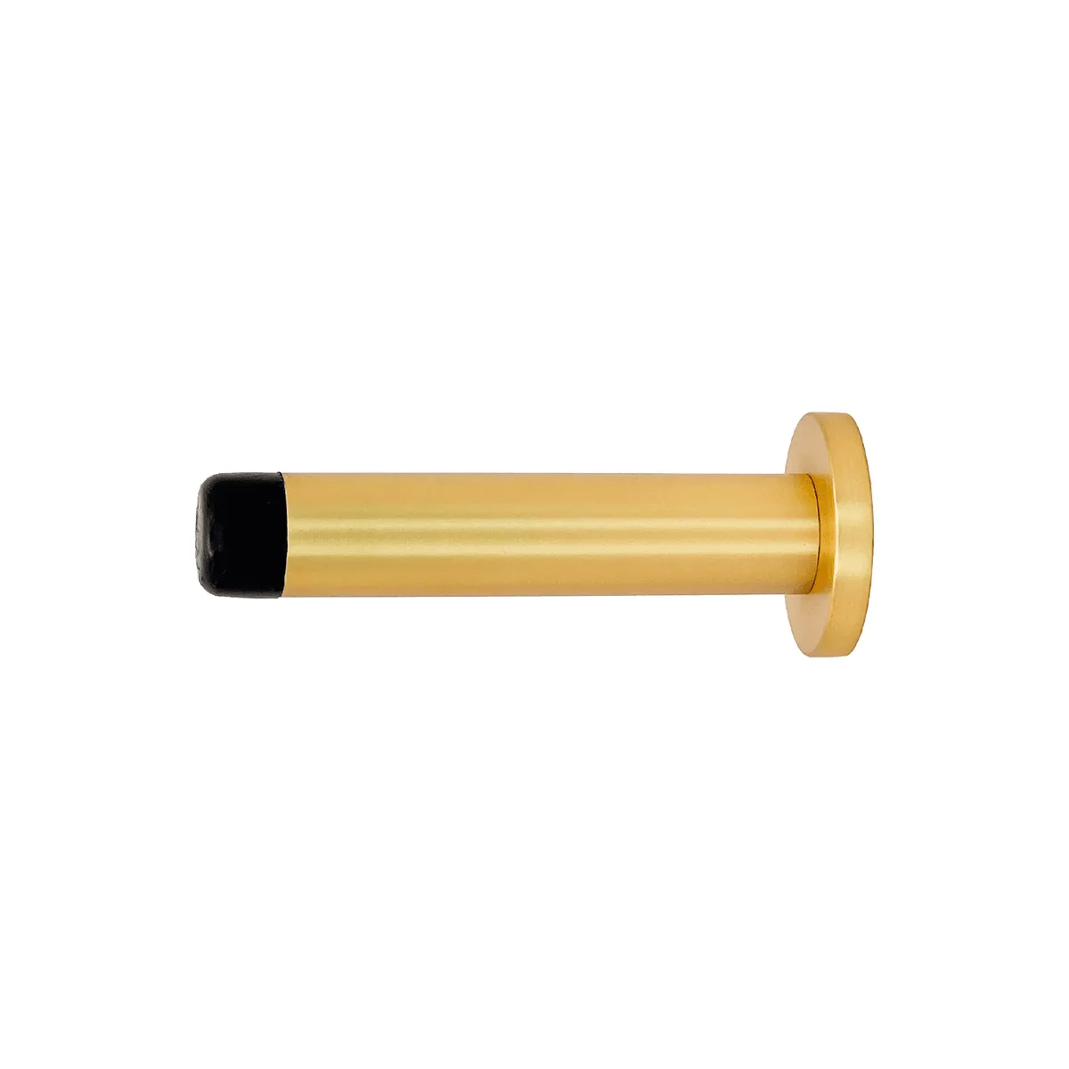 Satin Brass Wall Mount Door Stop 85mm