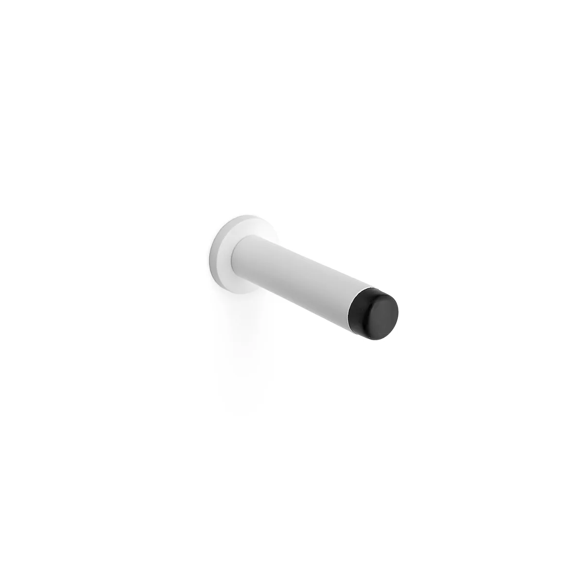 White Wall Mount Door Stop 85mm