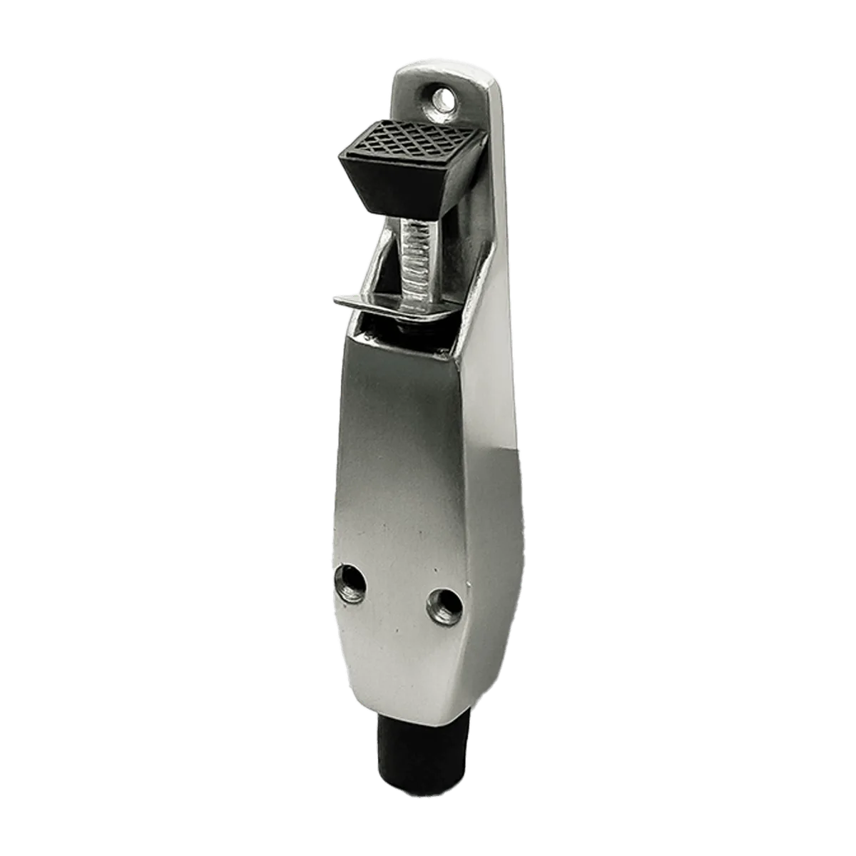 Door Stop & Holder - Foot Operated - Satin Nickel