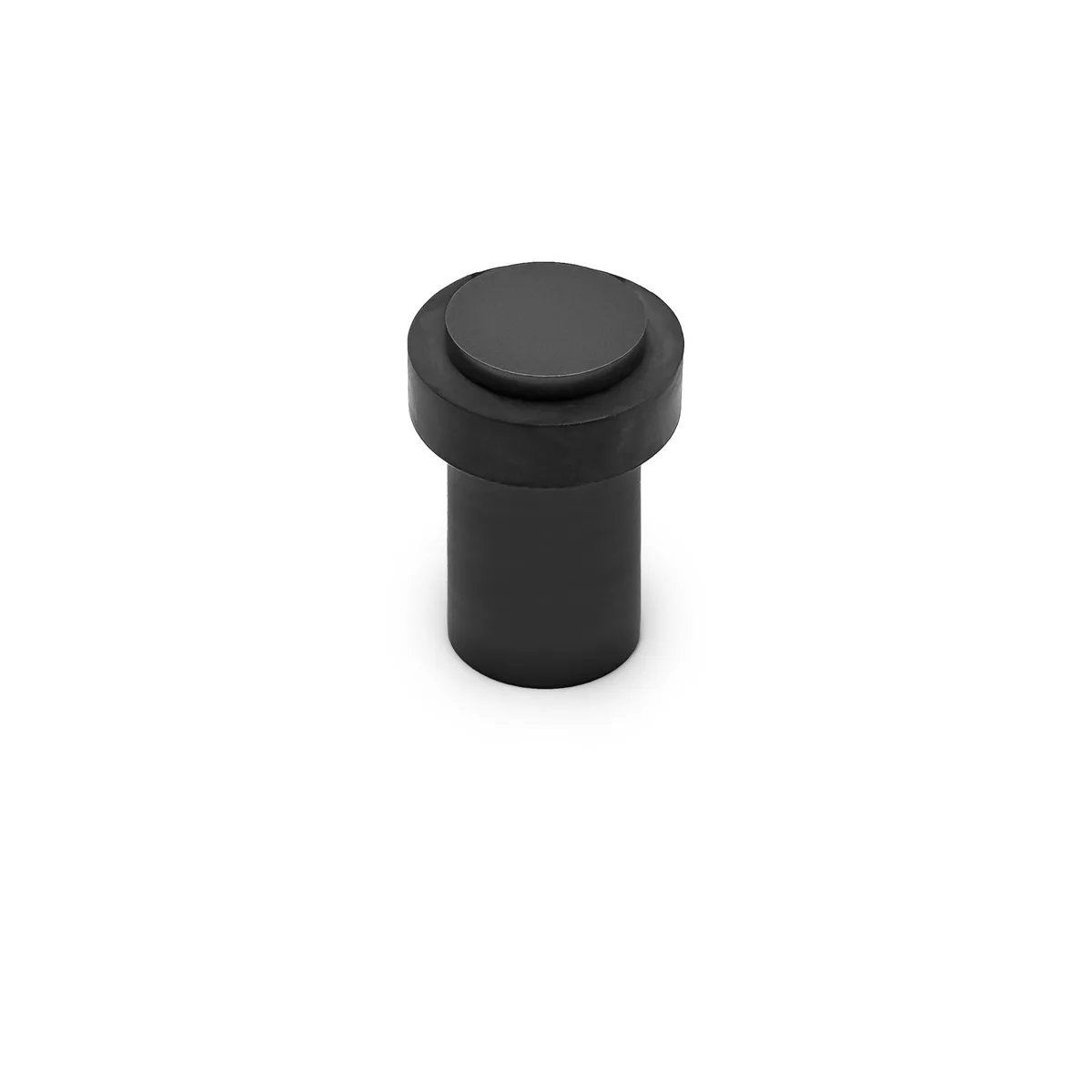 Matt Black Floor Mount Door Stop 90mm (207) - Bulk Pack