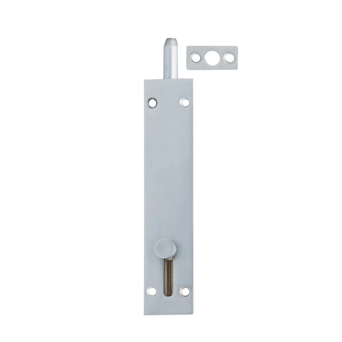Flush Slide Bolt 150mm Satin Chrome