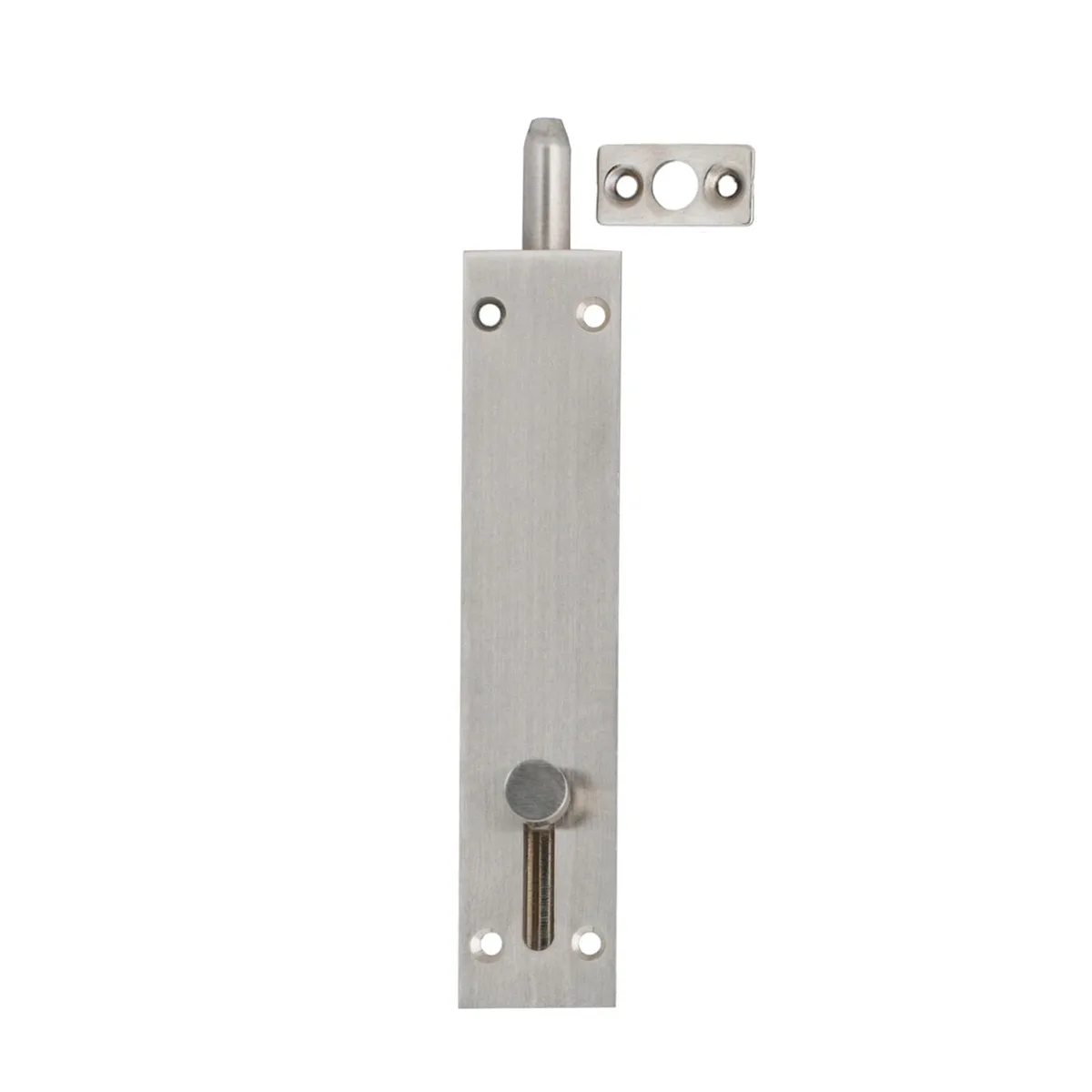 Flush Slide Bolt 150mm Satin Nickel
