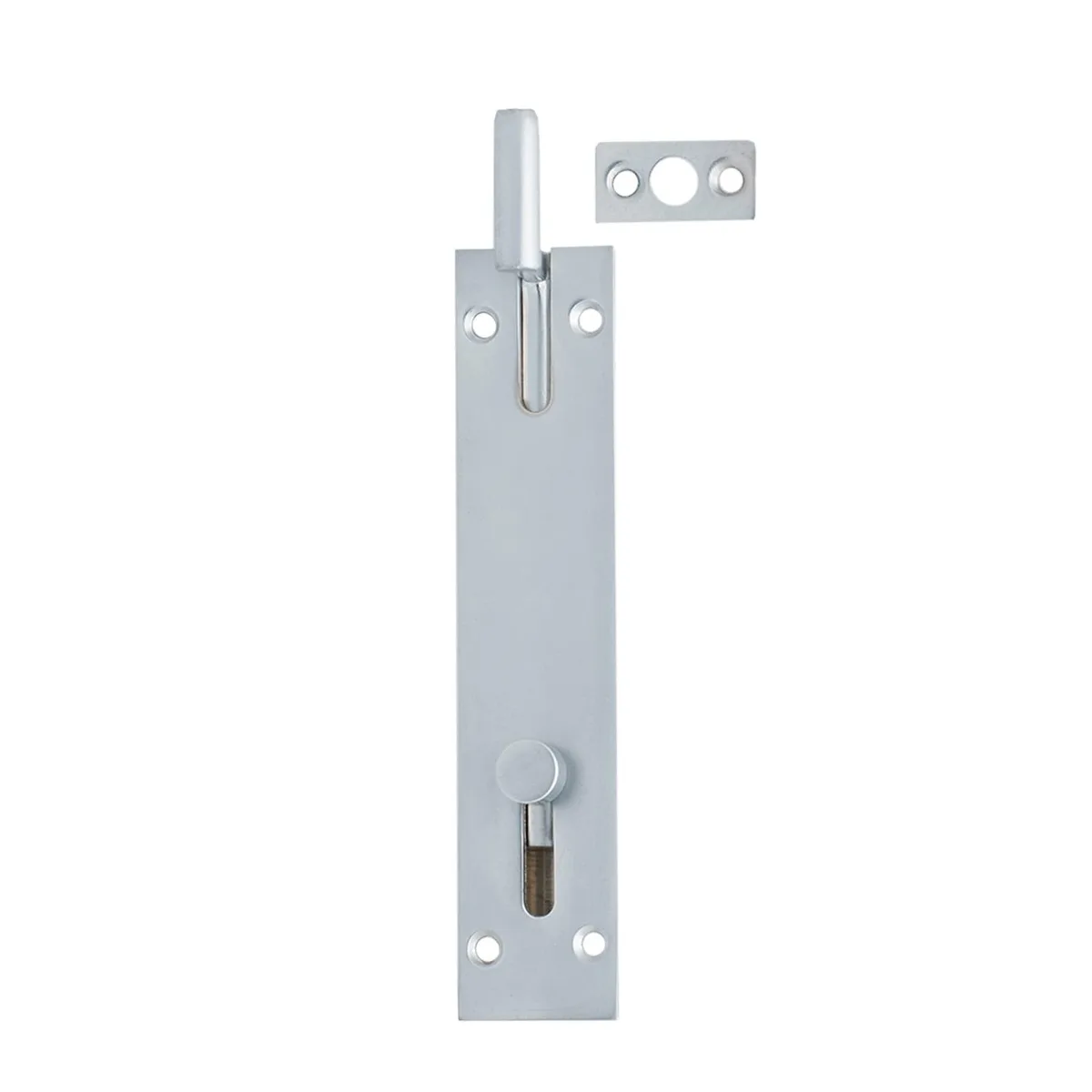 Flush Slide Necked Bolt 150mm Satin Chrome
