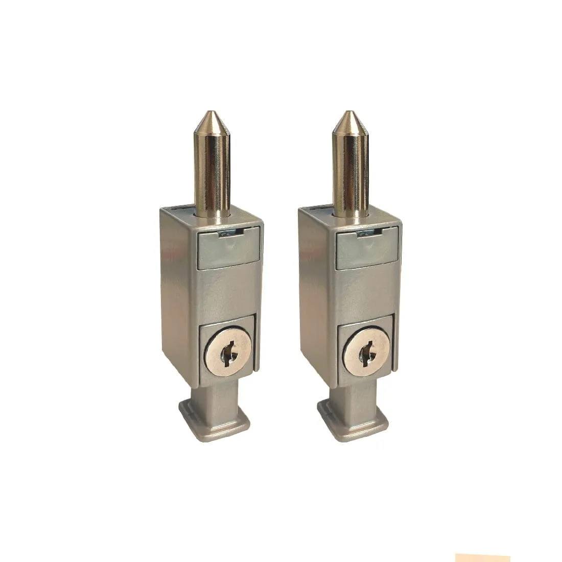 Satin Chrome 282 Security Patiobolt Mini (28mm) - 2 Pack