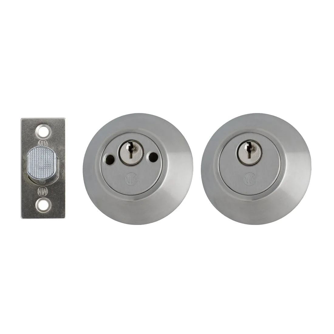Deadbolt Double Cylinder Keyed Both Sides Satin Nickel