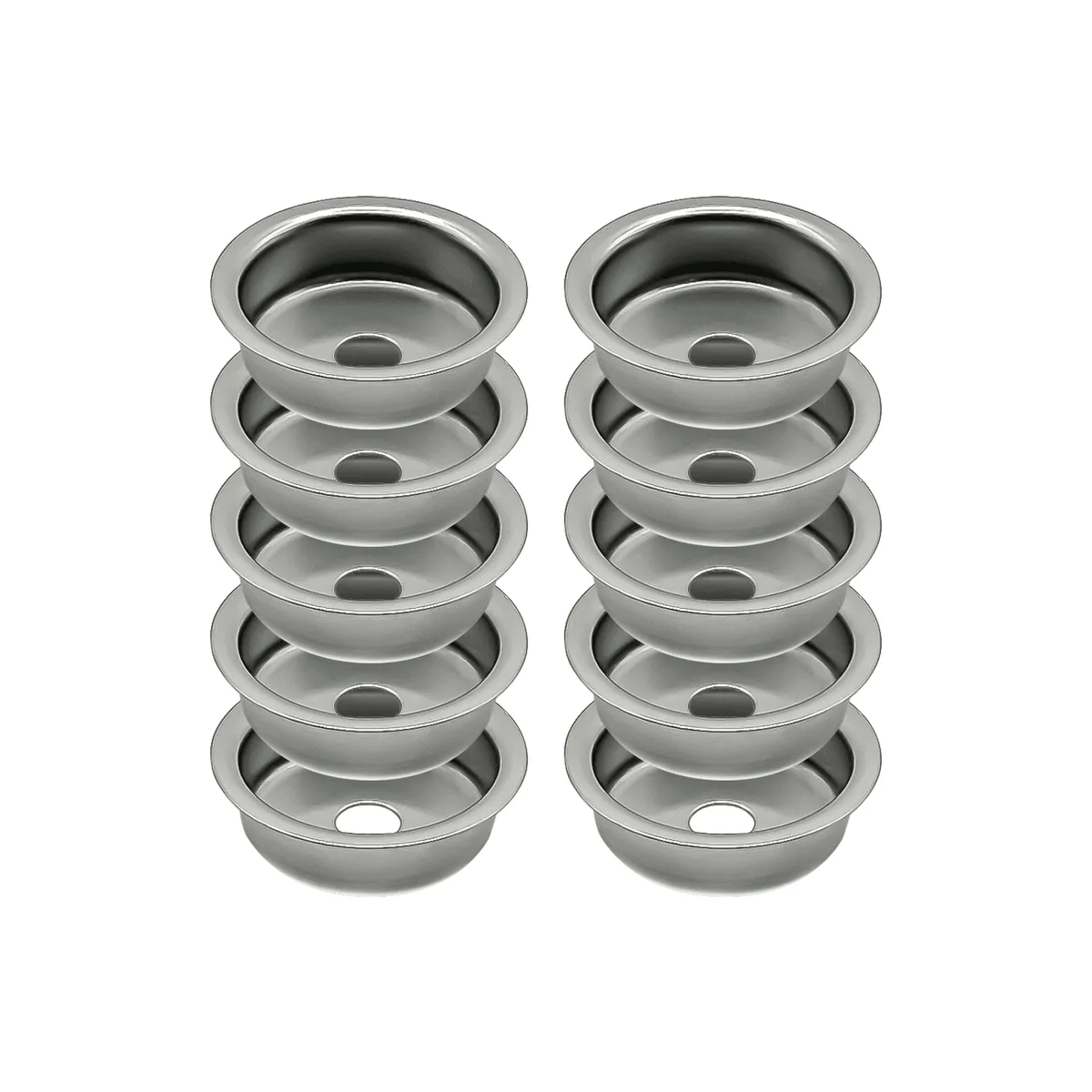 Door Magnet Cups - Chrome - 5 Pairs
