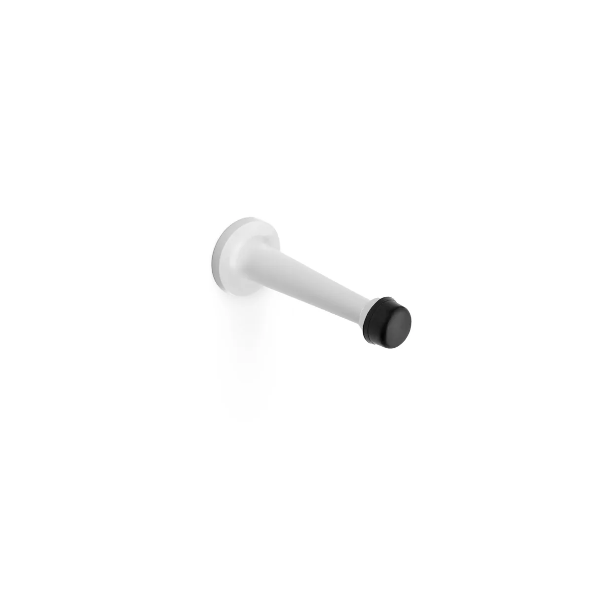 White Wall Mount Door Stop 80mm (403)