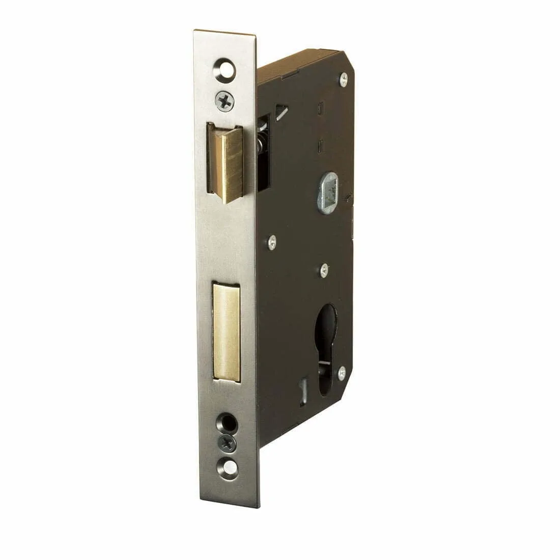 Satin Graphite Euro Mortice Lock (45mm Backset)
