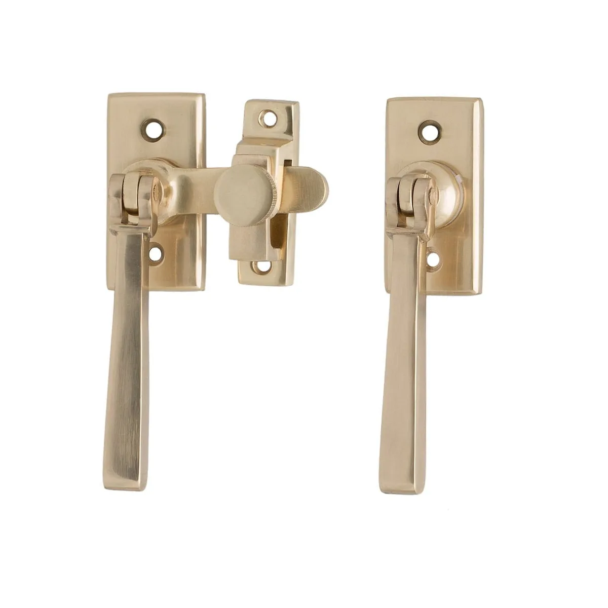475 French Double Door Fastener Brass