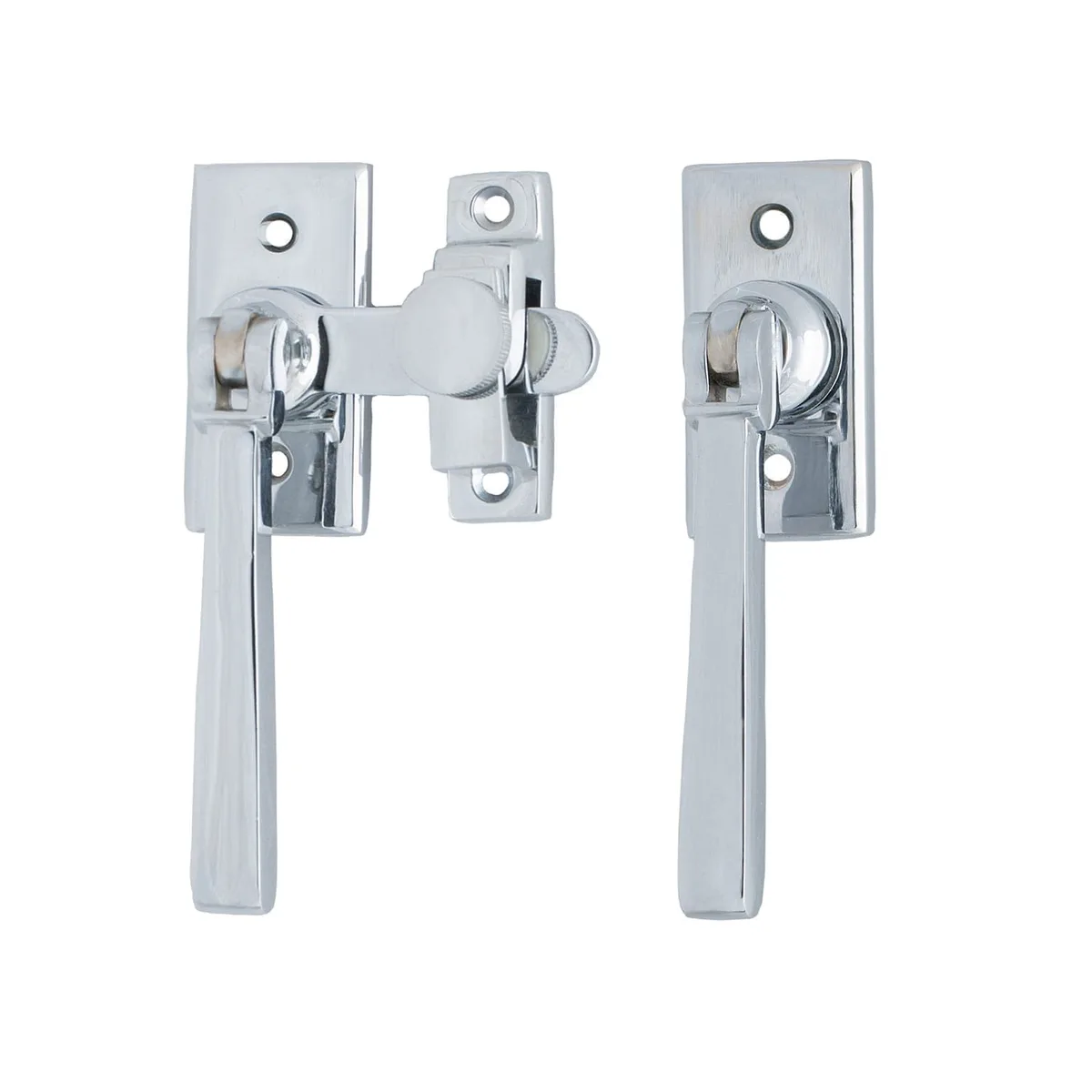 475 French Double Door Fastener Chrome