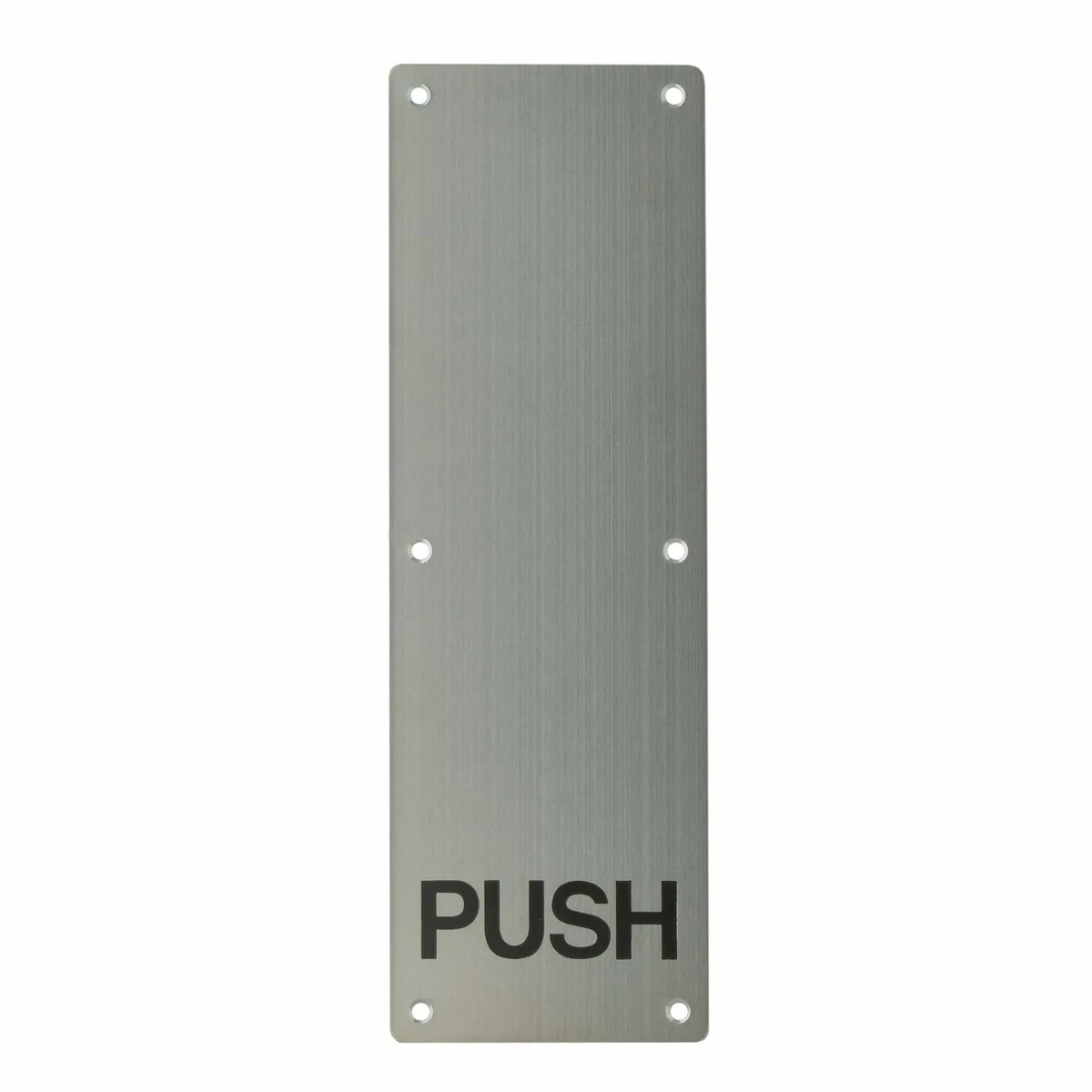 Push Plate Engraved 300 x 100mm Stainless Steel