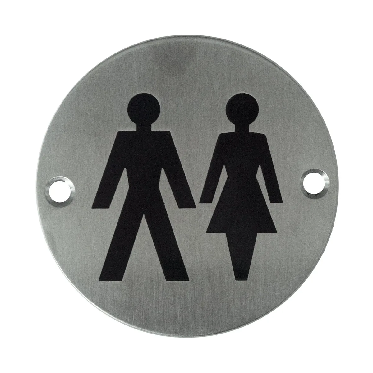 Push Plate Round - Men / Women 75mm Stainless Steel
