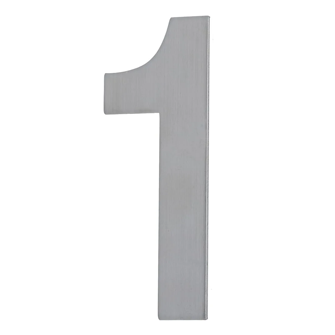 House Number ONE '1' - Stick on 155mm Stainless Steel
