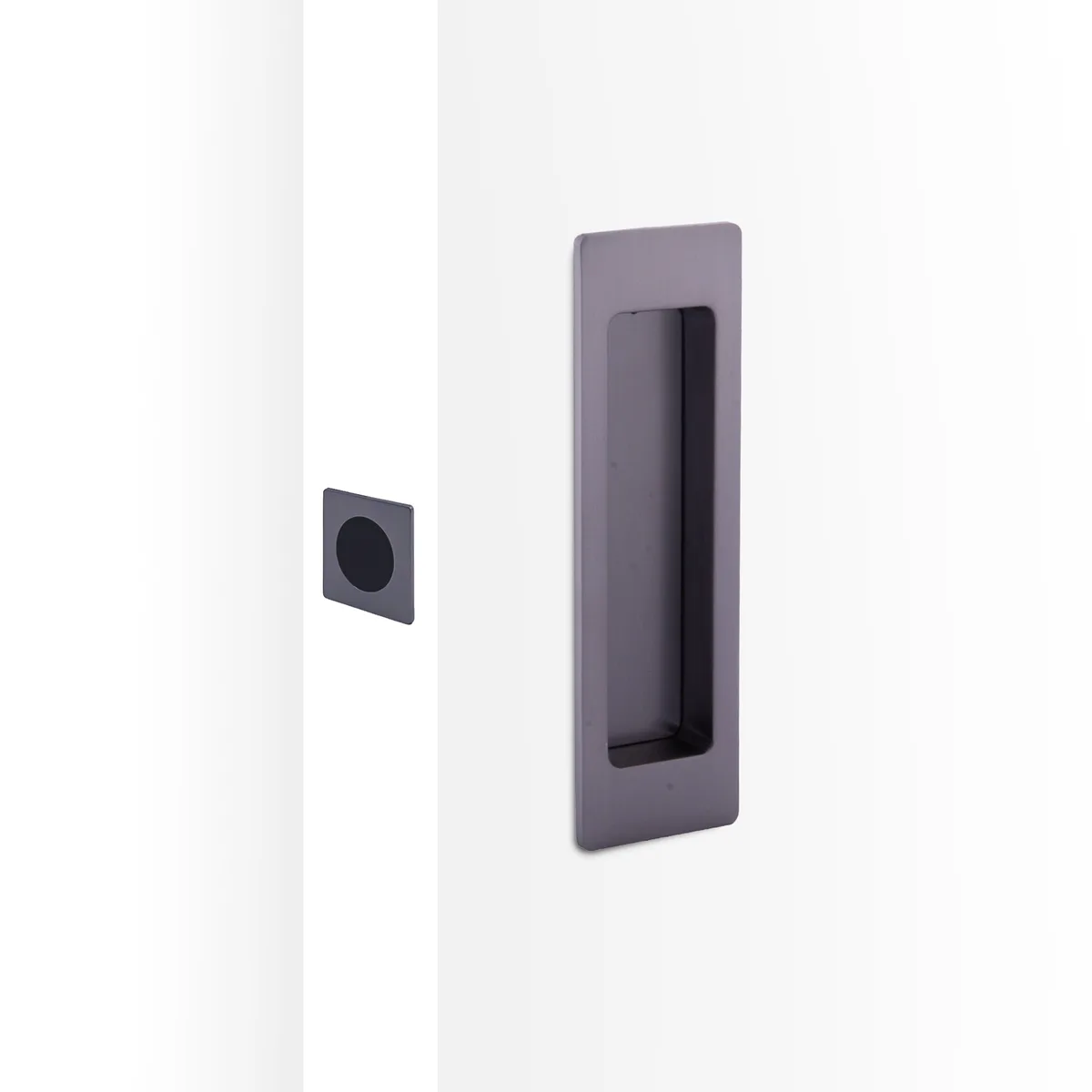 Rectangular Cavity Slider Passage Kit - Satin Graphite