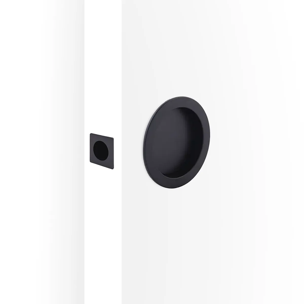 Cavity Slider Passage Kit - Round - Matt Black
