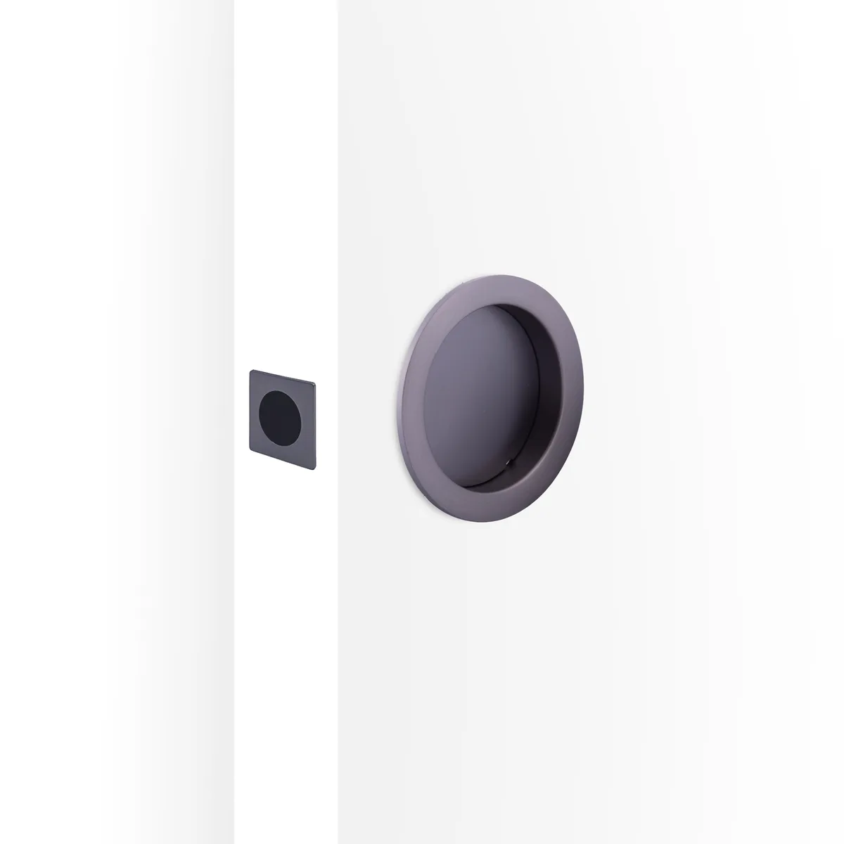 Cavity Slider Passage Kit - Round - Satin Graphite