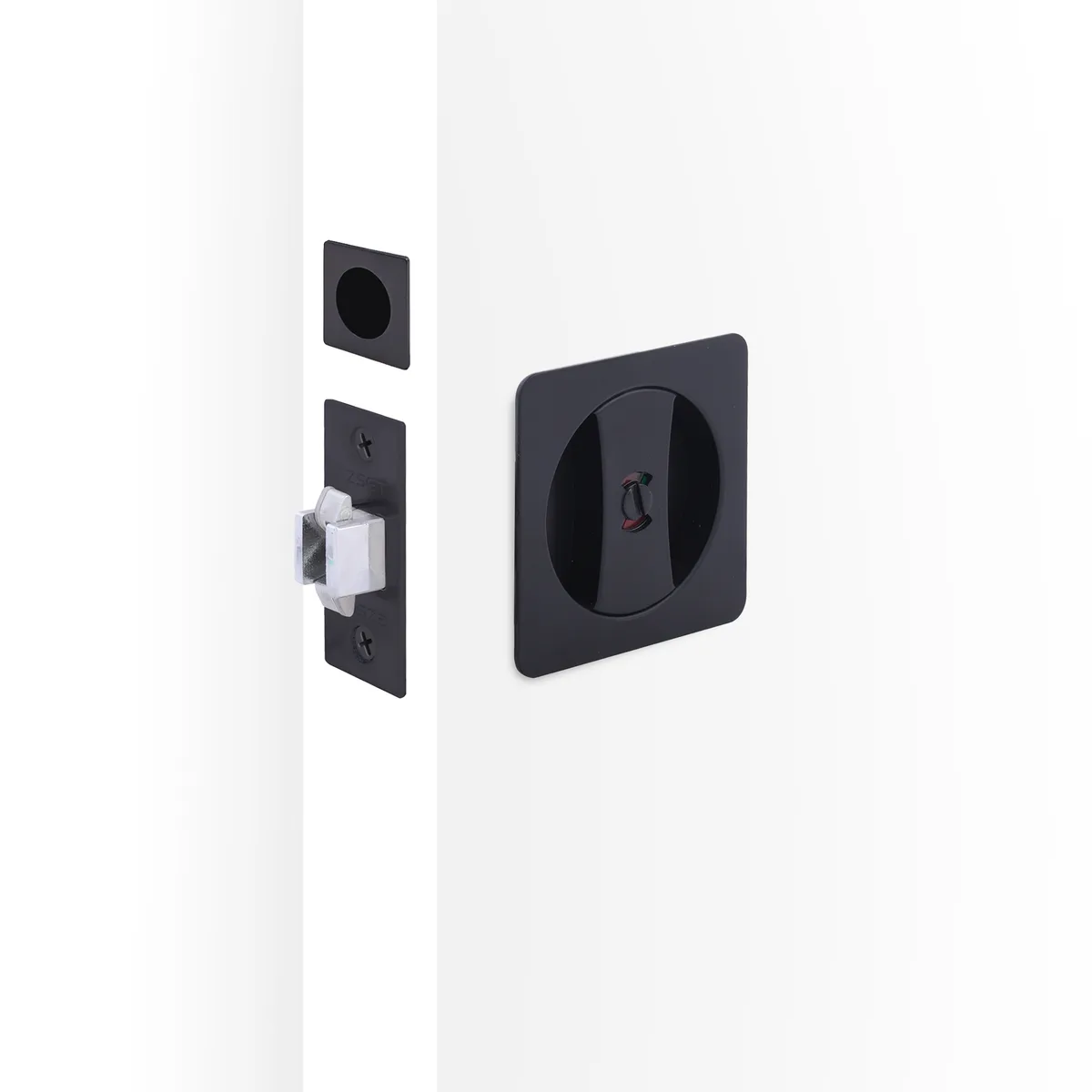 Square Cavity Slider Kit Privacy BLK