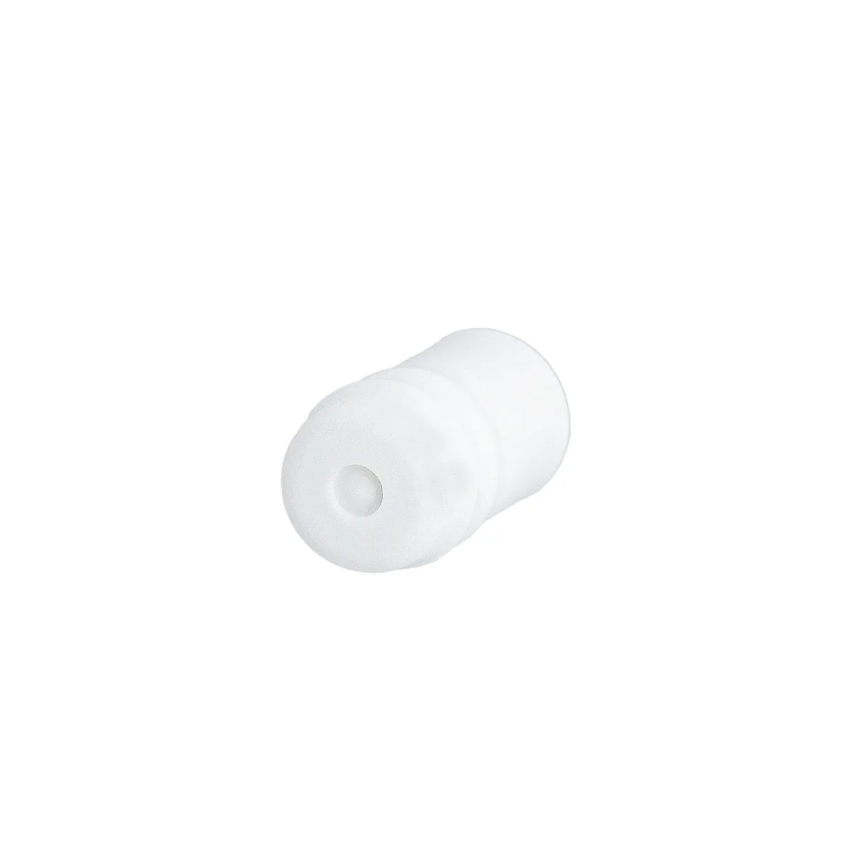 White Plastic Wall Mount Cushioned Door Stop (605)