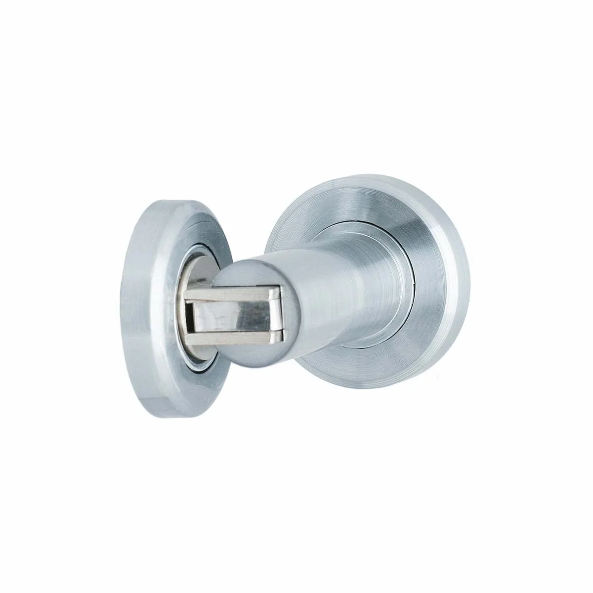 705 Magnetic Door Stop Wall or Floor Mount Satin Chrome