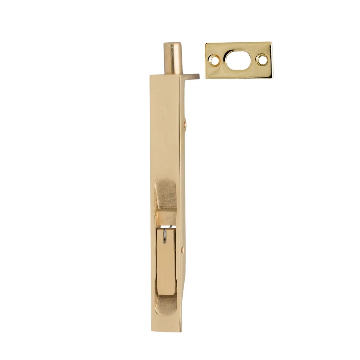 Flush Lever Bolt 150mm Polished Brass