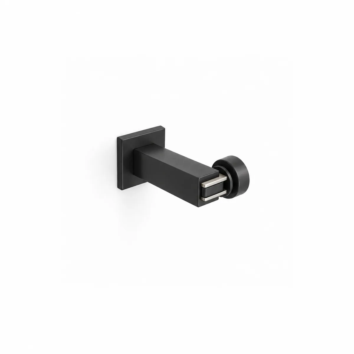 714 Magnetic Door Stop Wall or Floor Mount Matt Black