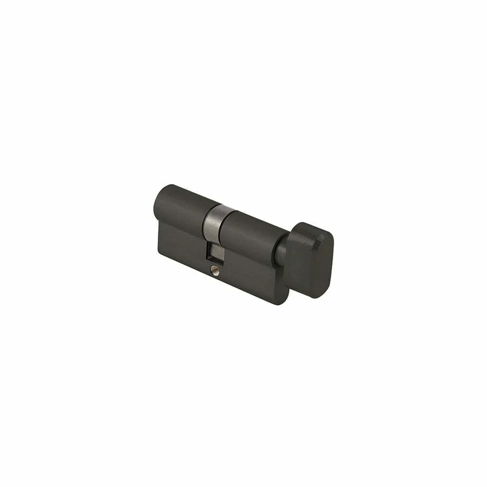 Matt Black Euro Cylinder & Turn (70mm)
