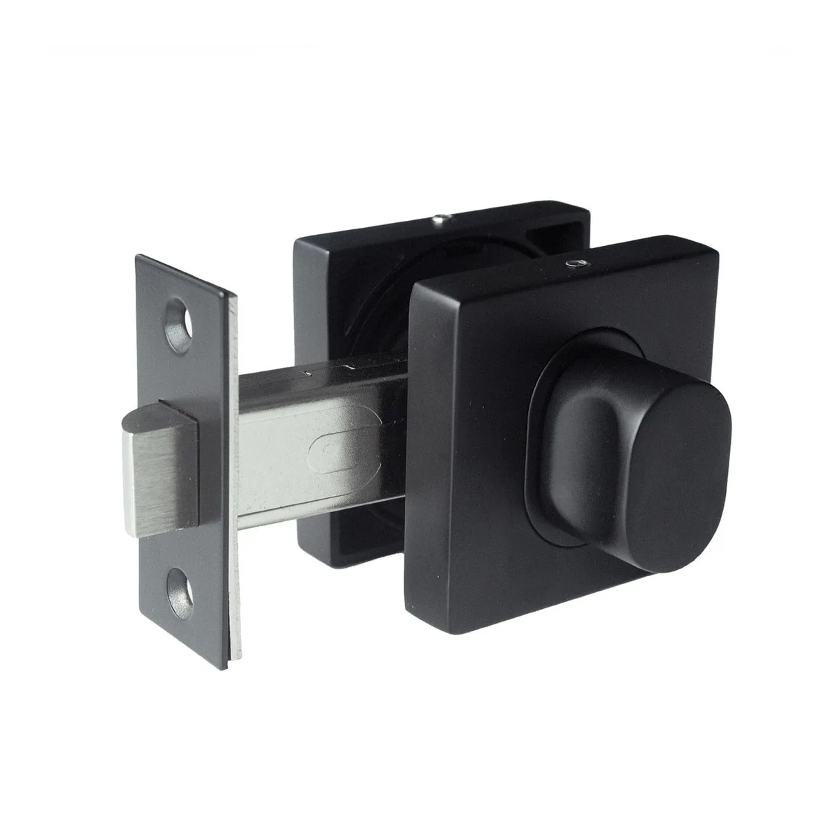 Matt Black Latch Turn Kit (Square Rose)
