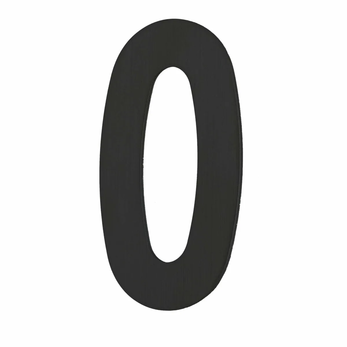 House Number ZERO '0' - Concealed fix 100mm Matt Black