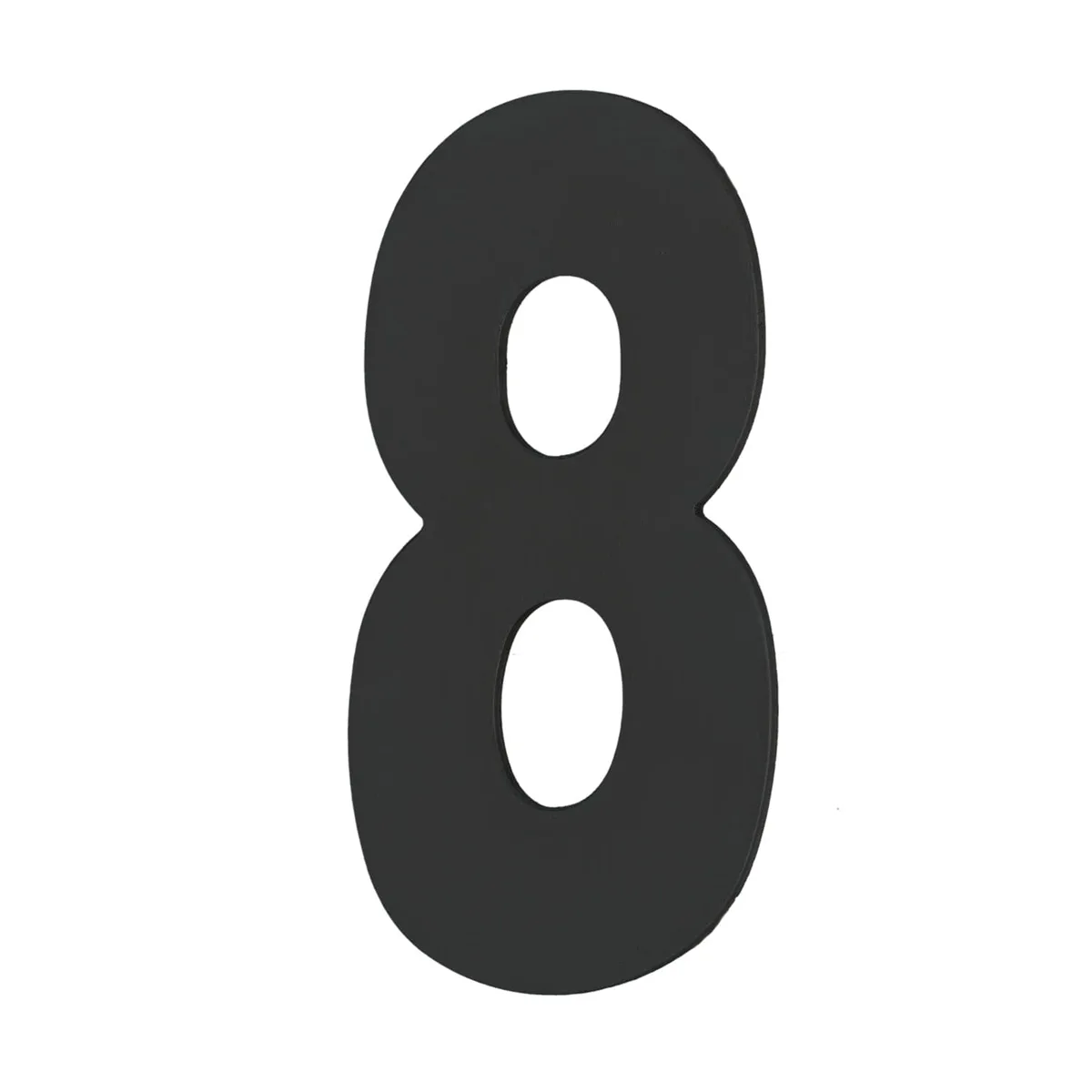 House Number EIGHT '8' - Concealed fix 100mm Matt Black