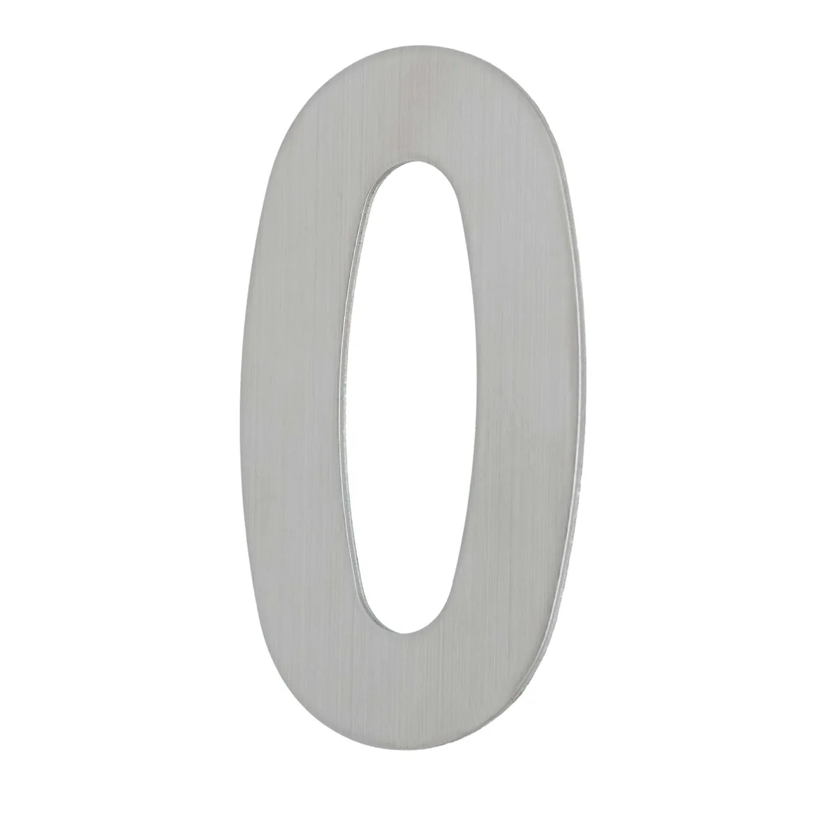 House Number ZERO '0' - Concealed fix 100mm Stainless Steel