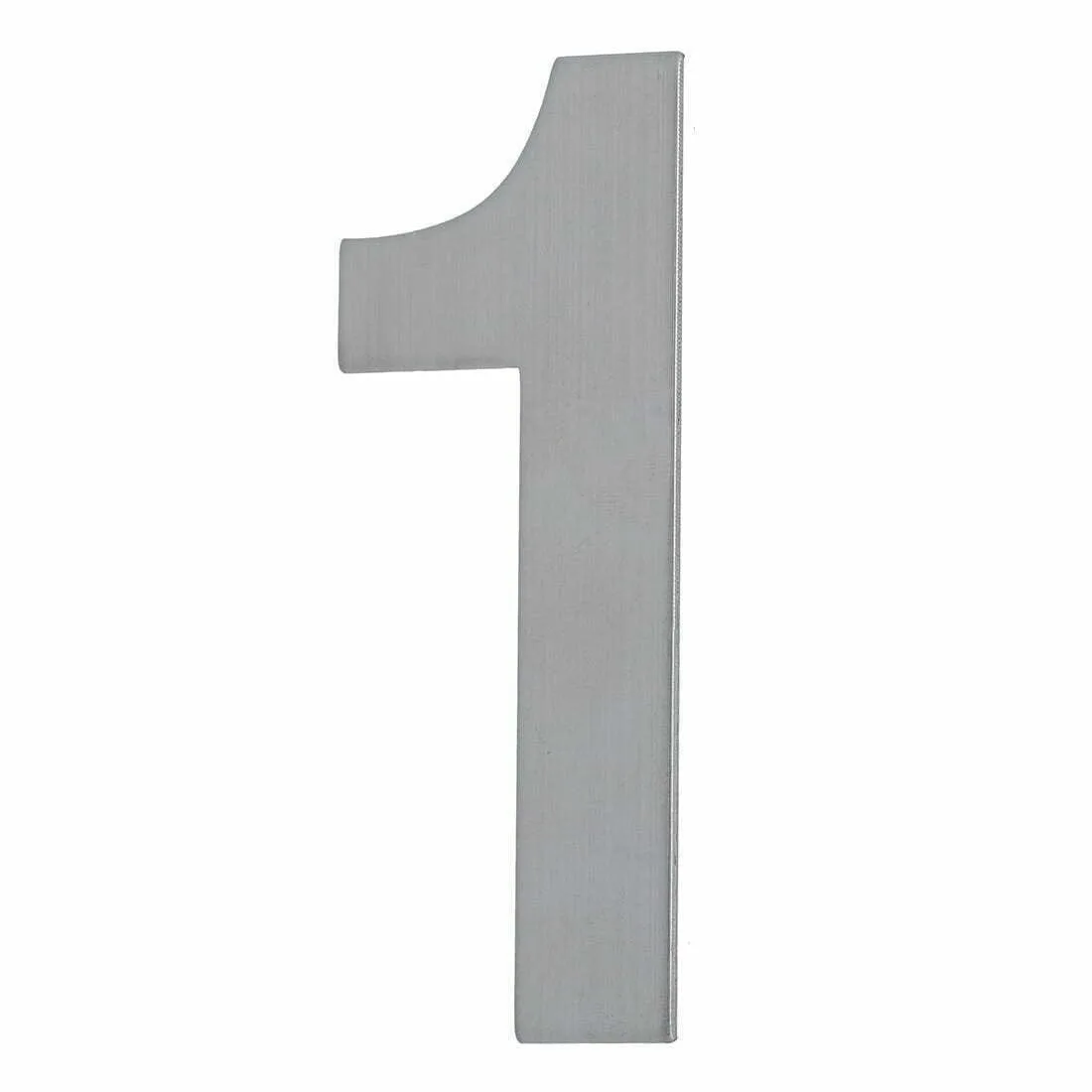 House Number ONE '1' - Concealed fix 100mm Stainless Steel