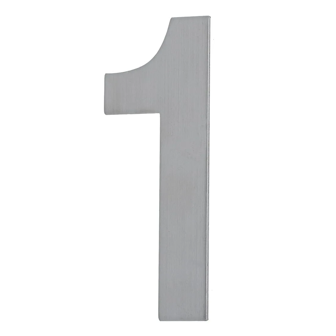 House Number ONE '1' - Concealed fix 155mm Stainless Steel