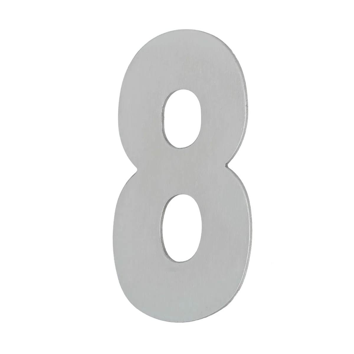 House Number EIGHT '8' - Concealed fix 155mm Stainless Steel