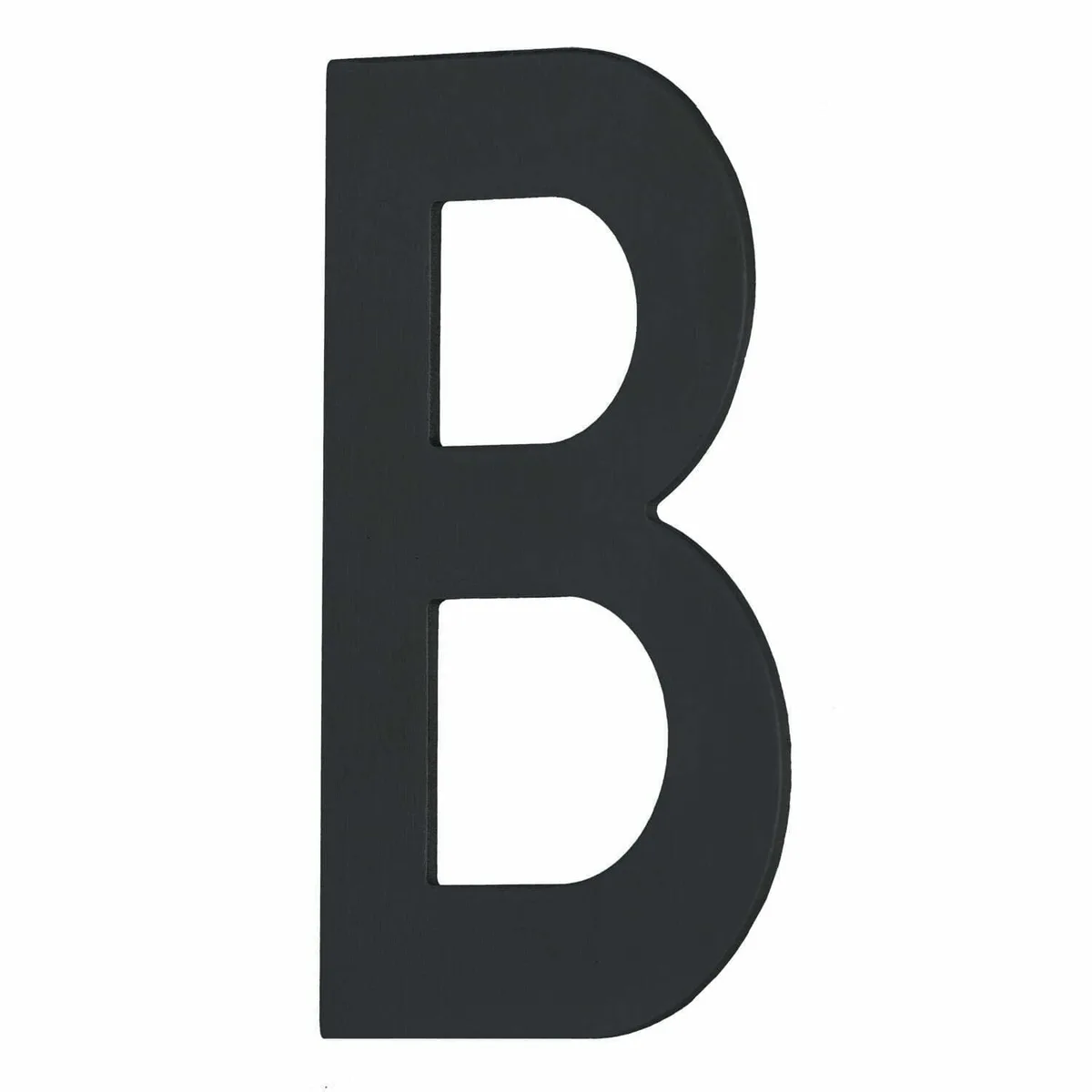 House Letter 'B' - Concealed fix 100mm Matt Black