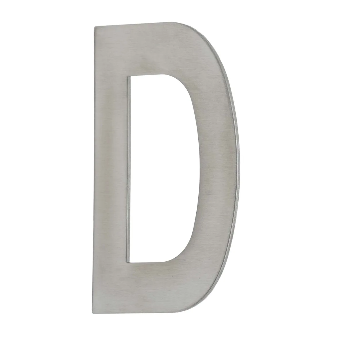 House Letter 'D' - Concealed fix 100mm Stainless Steel