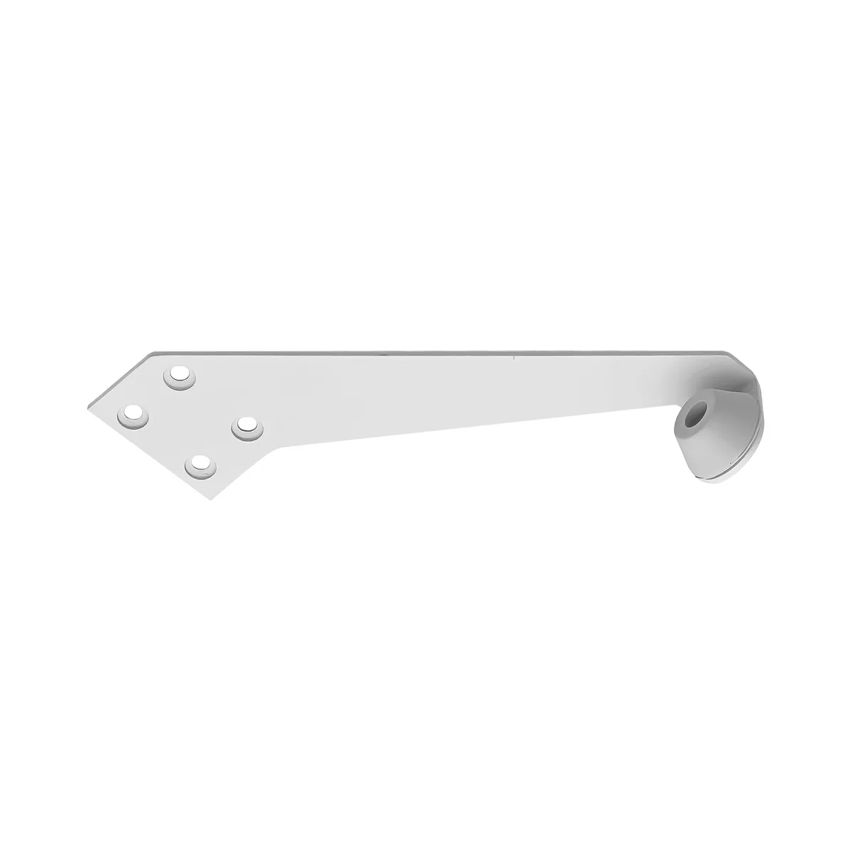 White Overhead Door Stop - Right