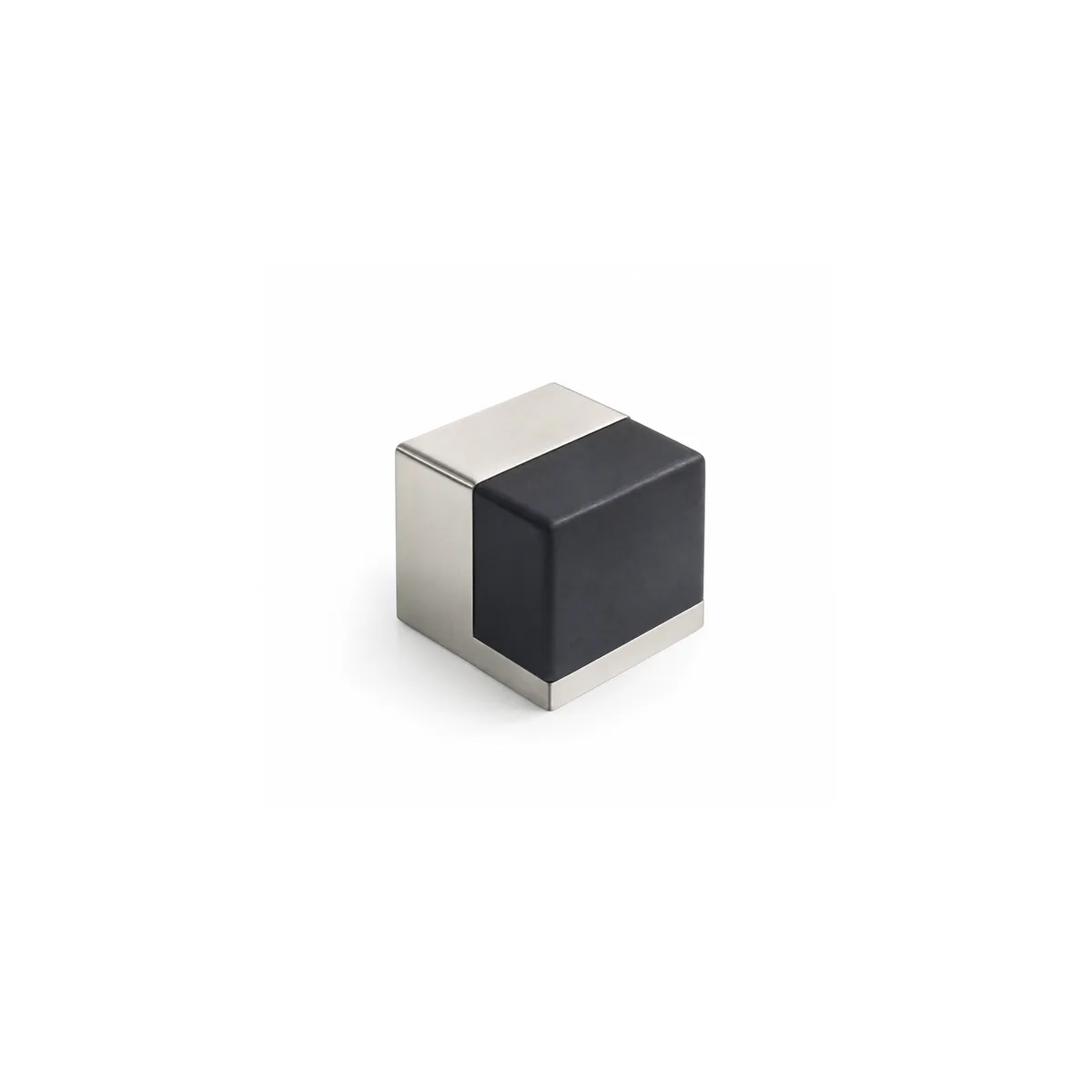 Satin Nickel Door Stop Square Floor Mount 40mm (809)