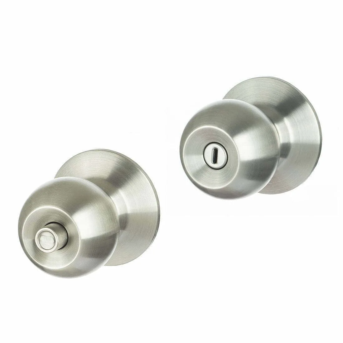 Cirque Privacy Door Knob Set Stainless Steel