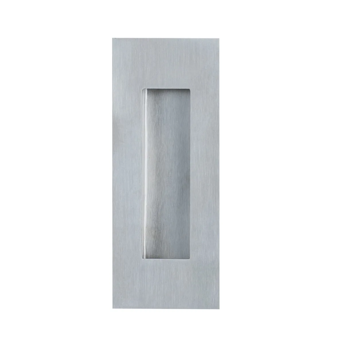 Rectangular Flush Pull 120mm x 40mm Stainless Steel