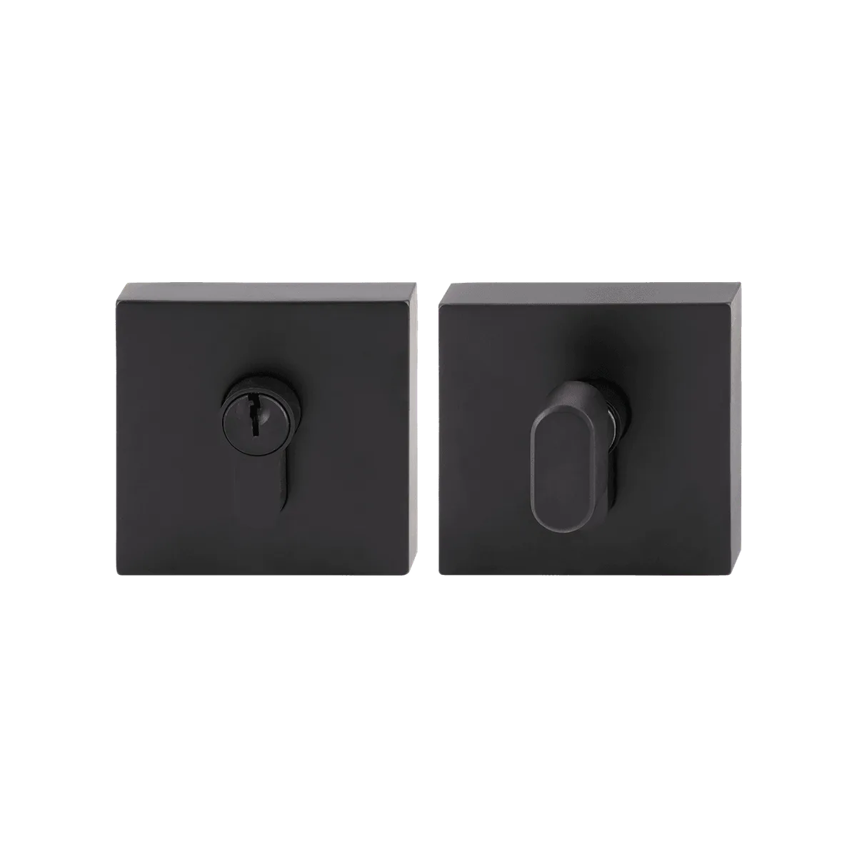 Matt Black Square Deadbolt