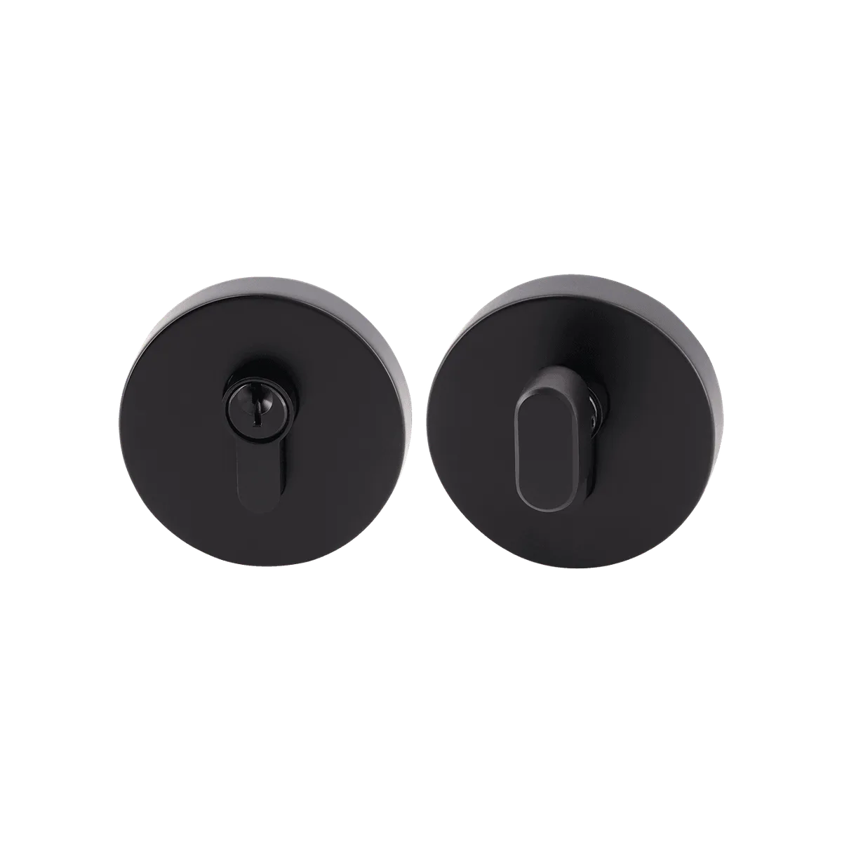 Matt Black Round Deadbolt