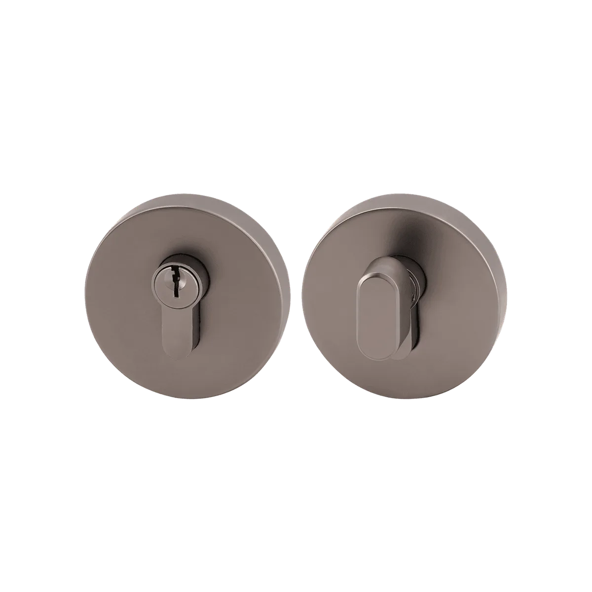 Satin Graphite Round Deadbolt