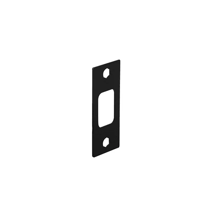 EZSET Deadbolt Strike Plate BLK